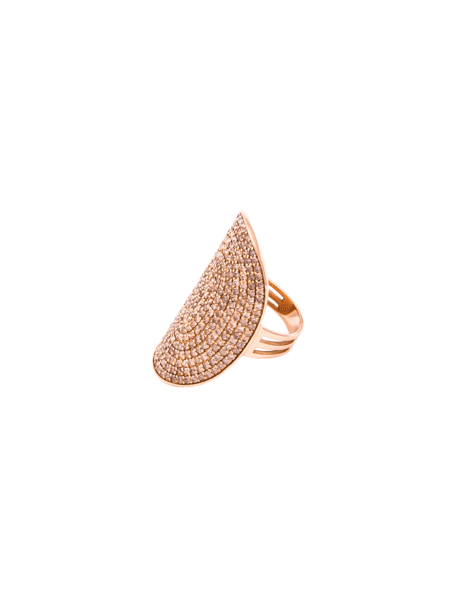 Brown Diamond Saddle Ring