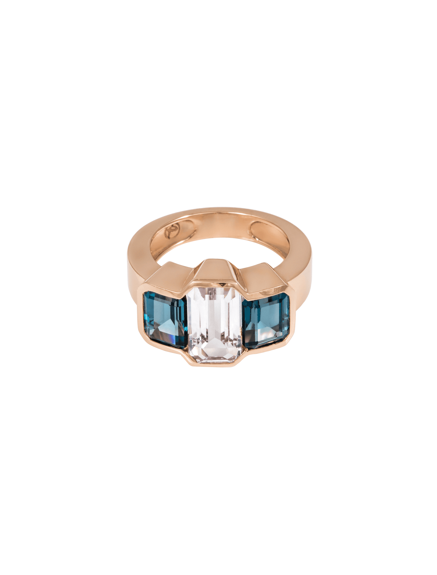 Kunzite and London Blue Gemstone Ring