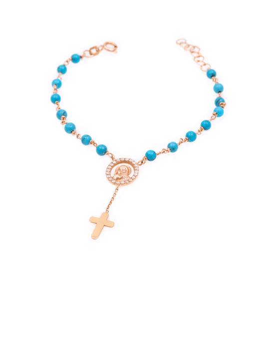 Rosary Bracelet With Cross