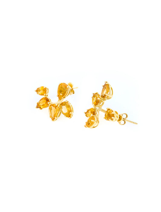 Citrine beauty ear jackets  (sold as pair)